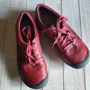 Keen Presidio Red Leather Sneakers